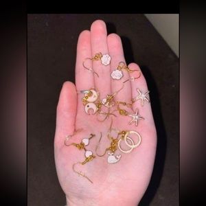 Homemade earrings 6 pairs